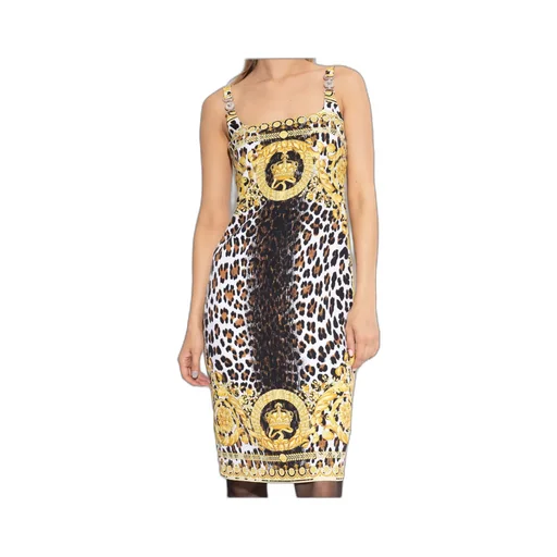Pattern-Printed Sleeveless Dress
