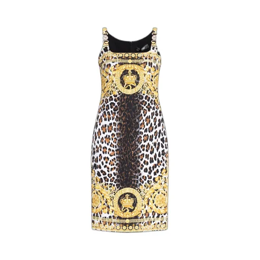 Pattern-Printed Sleeveless Dress