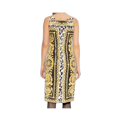 Pattern-Printed Sleeveless Dress