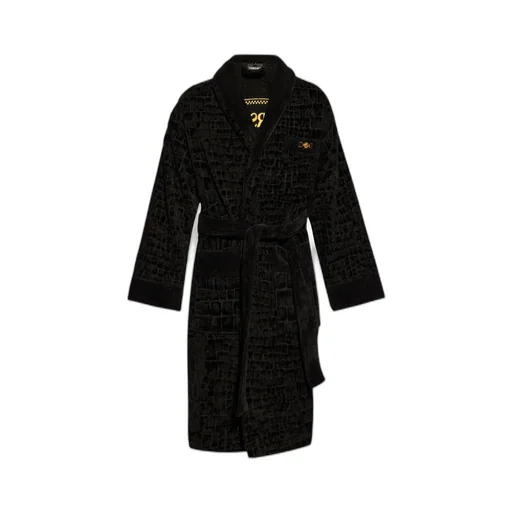 Long-Sleeved Belted Bathrobe