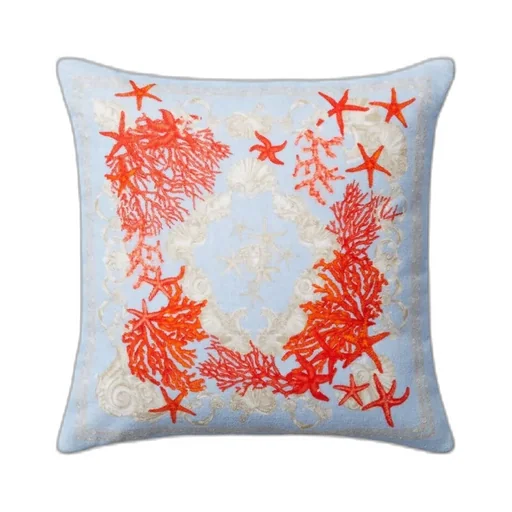 Sea Print Square Cushion