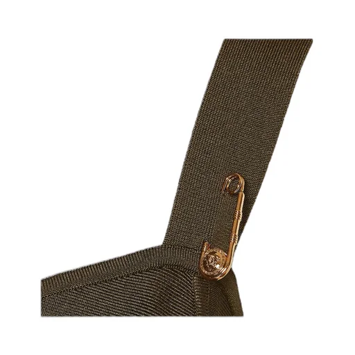 Safety Pin-Detail Midi Dress