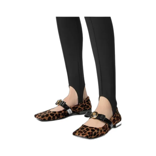 Square-Toe Ballerinas