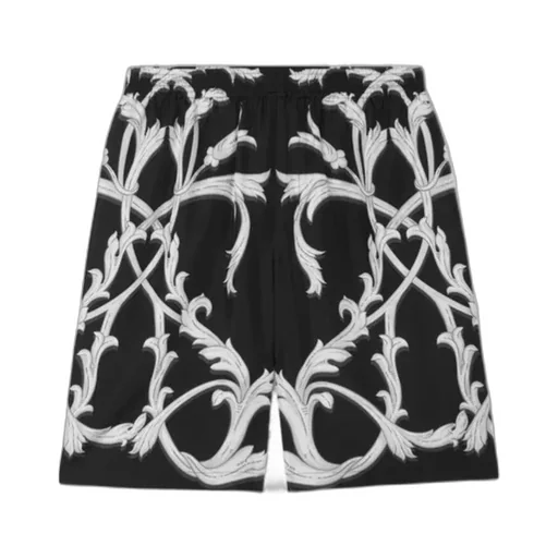 Acanthus Leaves Barocco Printed Shorts