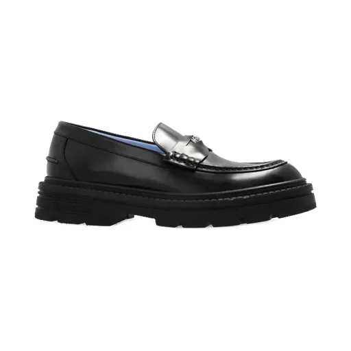 Medusa-Plaque Slip-On Loafers