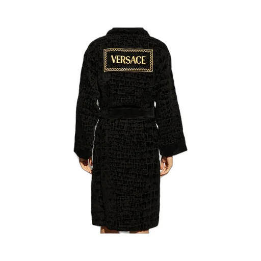 Long-Sleeved Belted Bathrobe