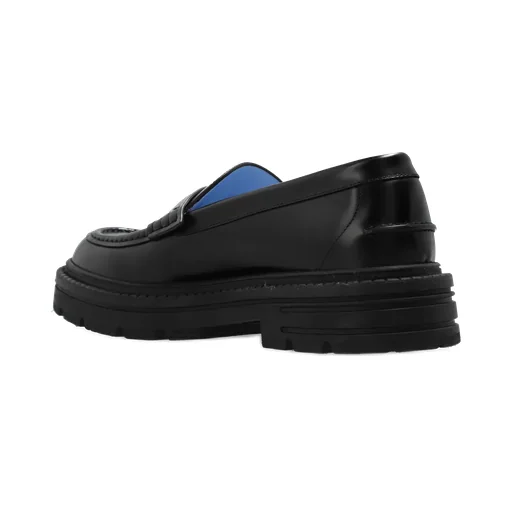 Medusa-Plaque Slip-On Loafers