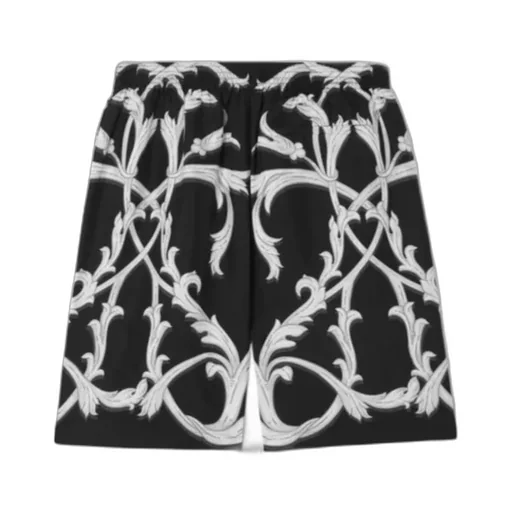 Acanthus Leaves Barocco Printed Shorts