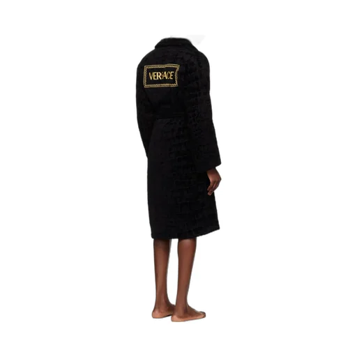 Long-Sleeved Belted Bathrobe
