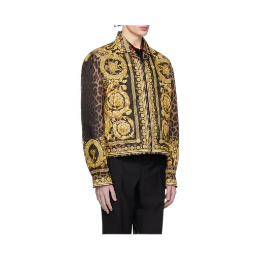 Barocco-Printed Zipped Jacket