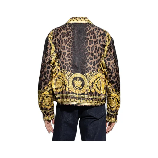 Barocco-Printed Zipped Jacket