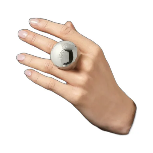 Sphere Logo-Engraved Polished Finish Ring