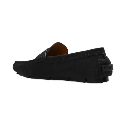Embossed Slip-On Loafers