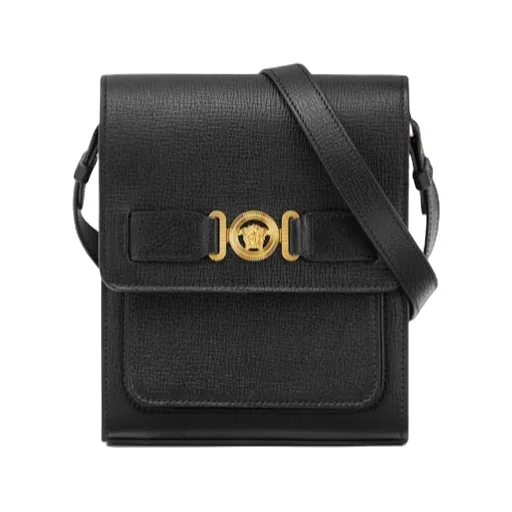 Medusa Biggie Foldover Top Crossbody Bag