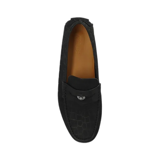 Embossed Slip-On Loafers