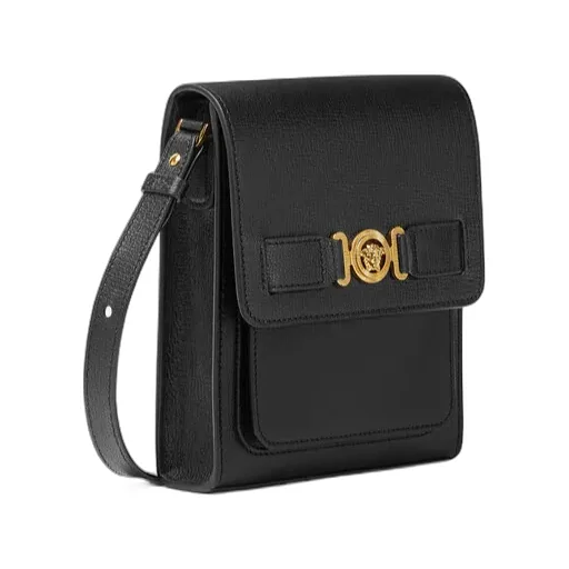 Medusa Biggie Foldover Top Crossbody Bag