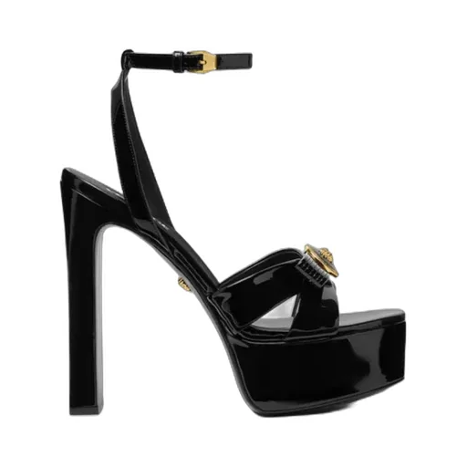 Medusa Head Motif High-Heeled Sandals