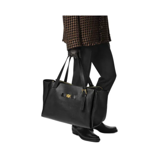 Medusa Plaque Top Handle Bag