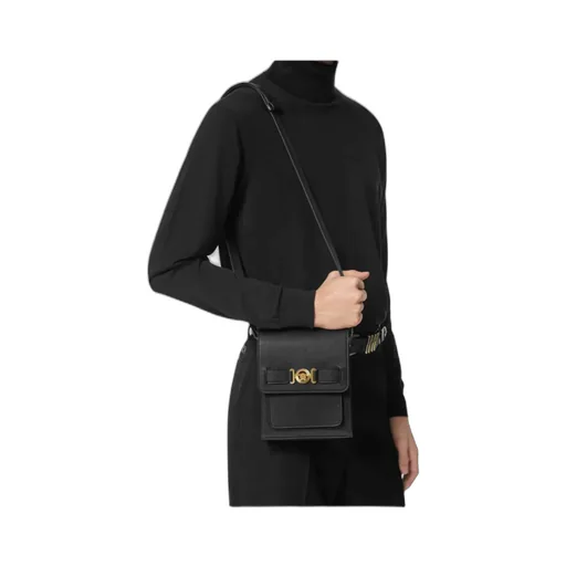 Medusa Biggie Foldover Top Crossbody Bag