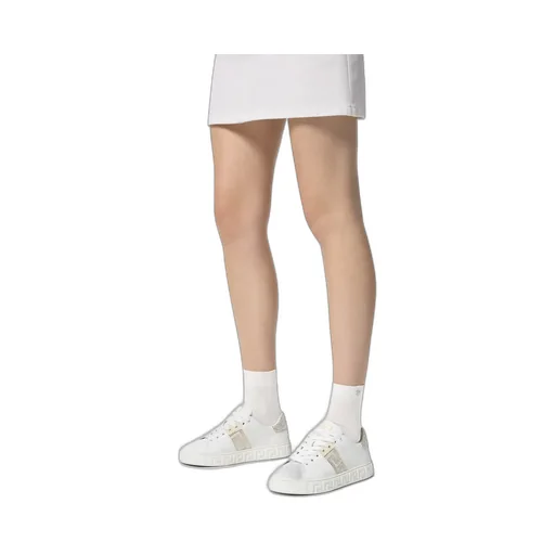 Greca Embellished Lace-Up Sneakers