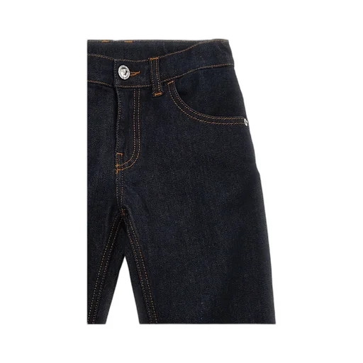 Logo Patch Mid-Rise Straight-Leg Jeans