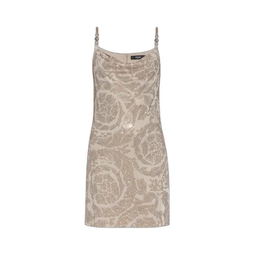 Sequin-Detailed Sleeveless Dress