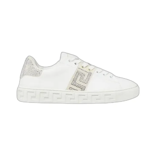 Greca Embellished Lace-Up Sneakers