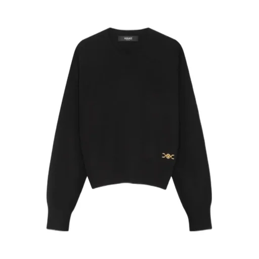 Logo-Plaque Crewneck Jumper