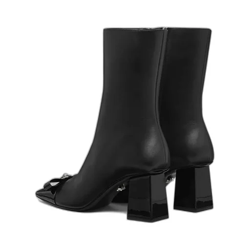 Gianni Ribbon Heeled Ankle Boots