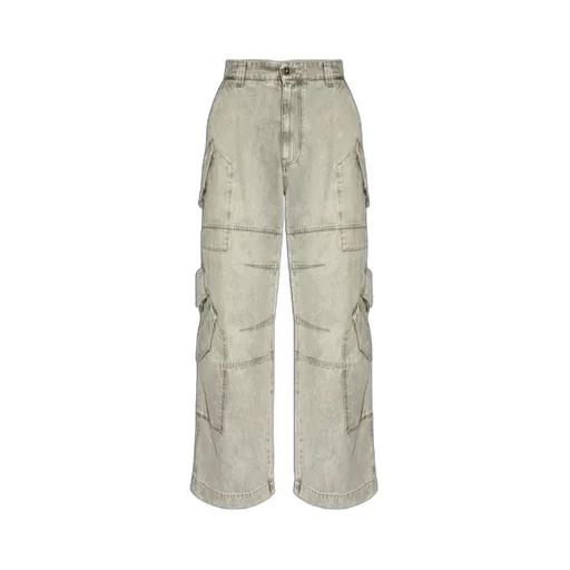 Pocket-Detailed Cargo Jeans