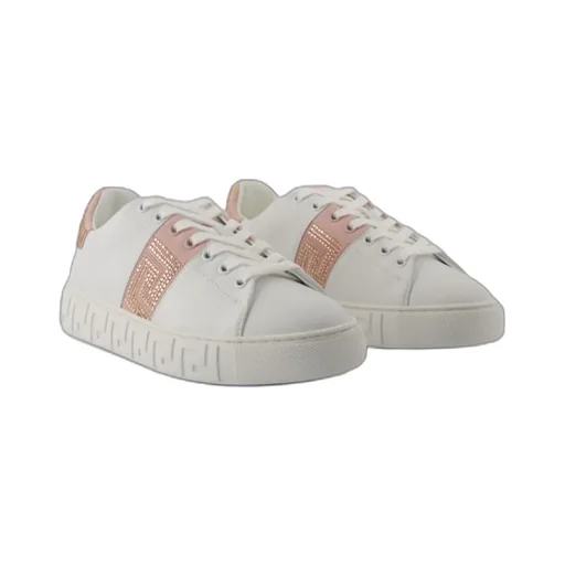 Greca Embellished Lace-Up Sneakers