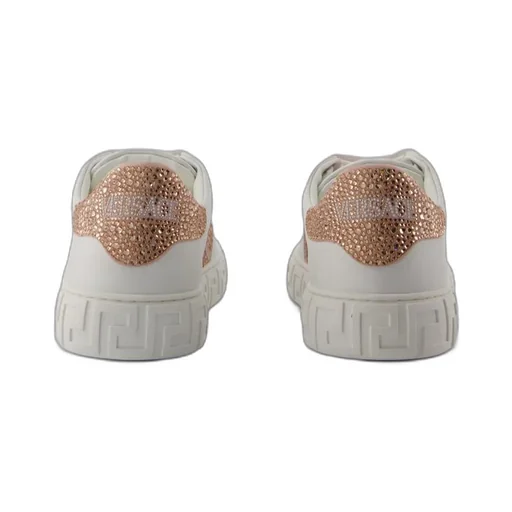 Greca Embellished Lace-Up Sneakers
