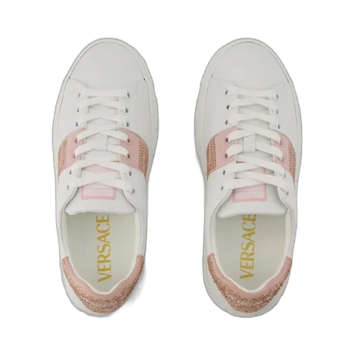 Greca Embellished Lace-Up Sneakers