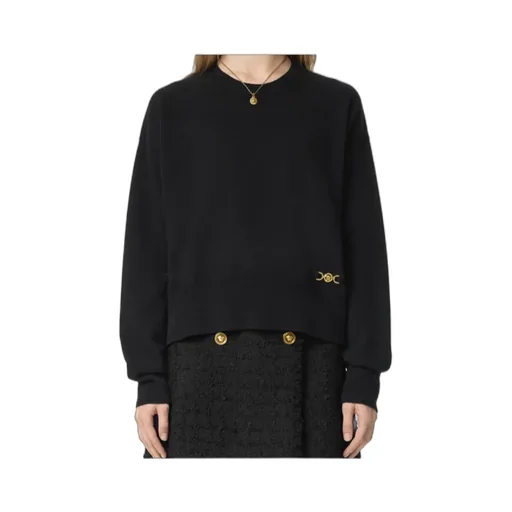 Logo-Plaque Crewneck Jumper
