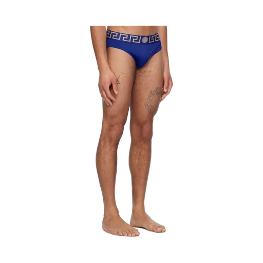 Greca-Waistband Swim Briefs