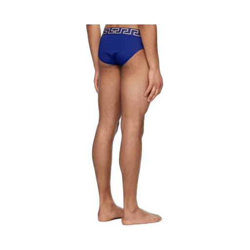 Greca-Waistband Swim Briefs