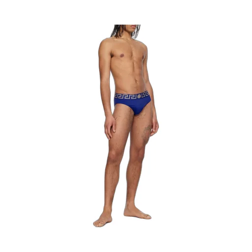 Greca-Waistband Swim Briefs