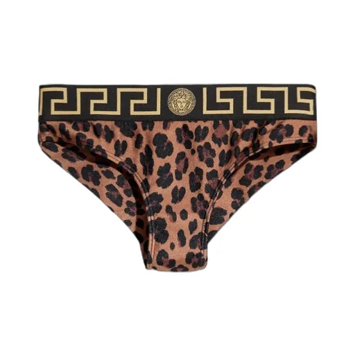 Leopard-Print Bikini Bottoms