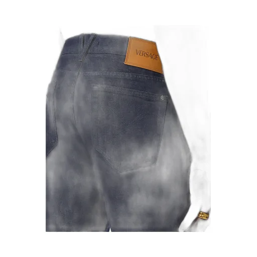 Logo-Patch Straight Leg Jeans