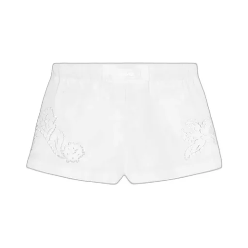 Sangallo-Embroidered Elasticated Waistband Boxer Shorts
