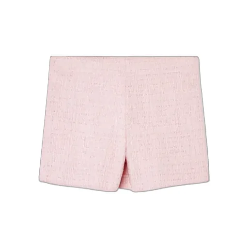 Medusa Head Mid Rise Tweed Shorts