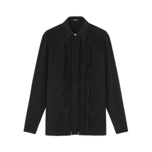 Ruffled Long-Sleeved Shirt