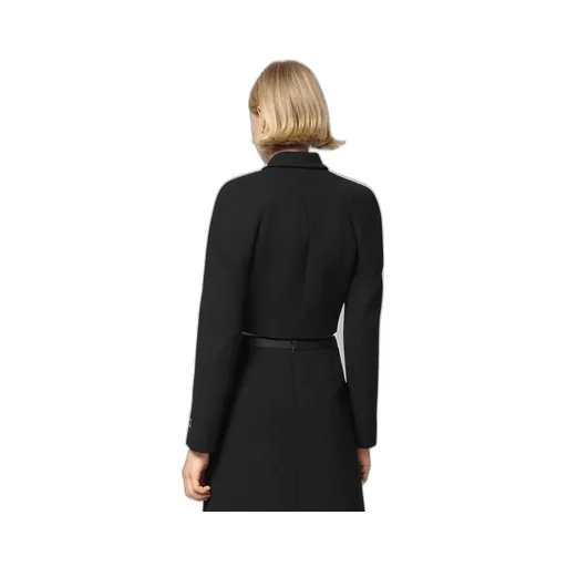 Medusa Logo-Patch Head-Buttons Cropped Jacket