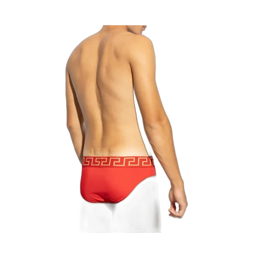Greca-Waistband Swim Briefs