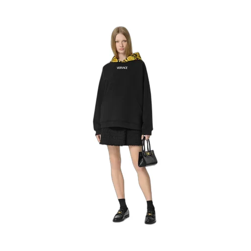 Barocco Panelled Drop-Shoulder Hoodie