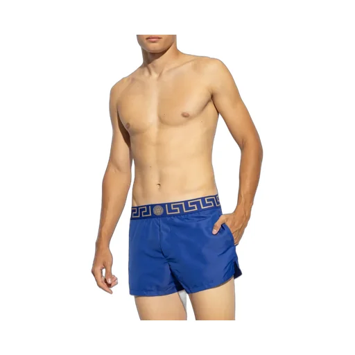 Greca-Waistband Swim Shorts