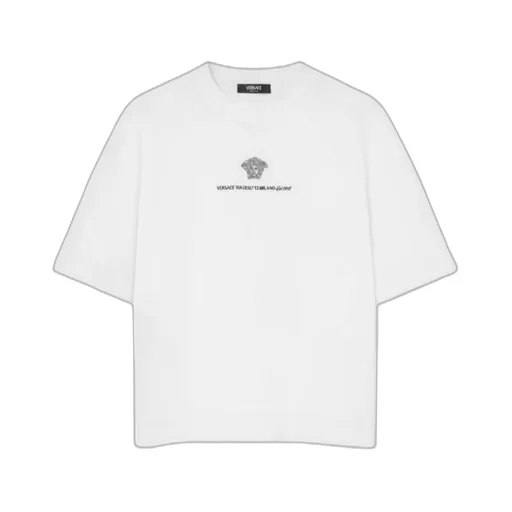 Medusa Milano Embroidered Crewneck T-Shirt