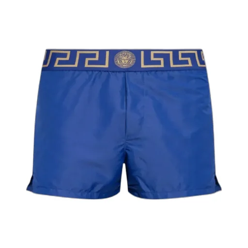 Greca-Waistband Swim Shorts