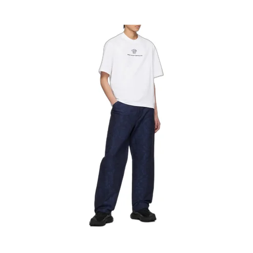 Medusa Milano Embroidered Crewneck T-Shirt