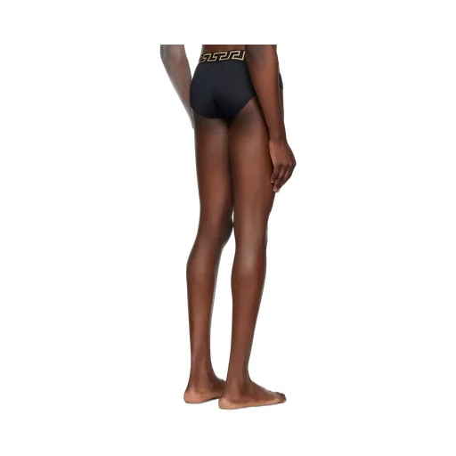 Greca Border Stretched Swim Shorts